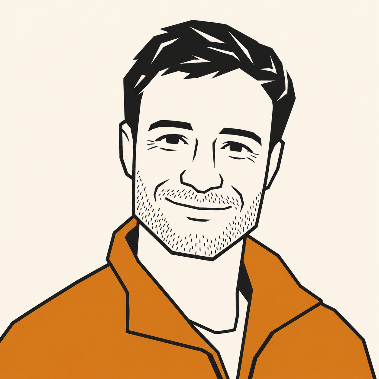 Glen Wooldridge — Bauhaus-style avatar illustration
